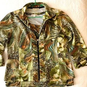 Animal print twin set by erin london.